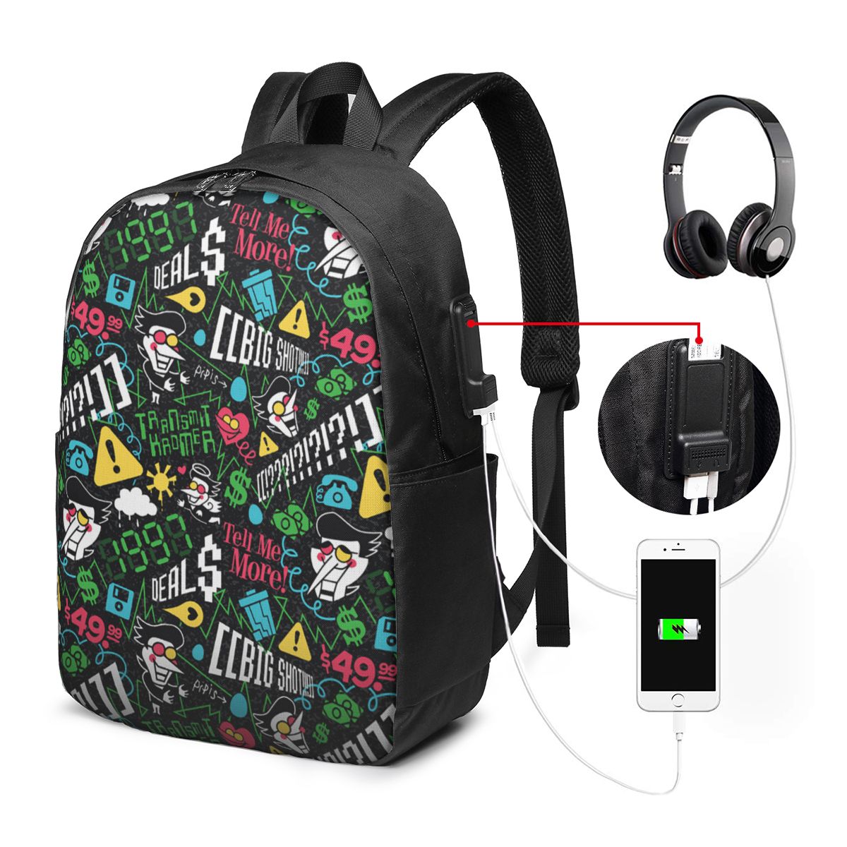 Deltarune SPAMTON G Backpack T - đánh giá và giá Laptop Bag