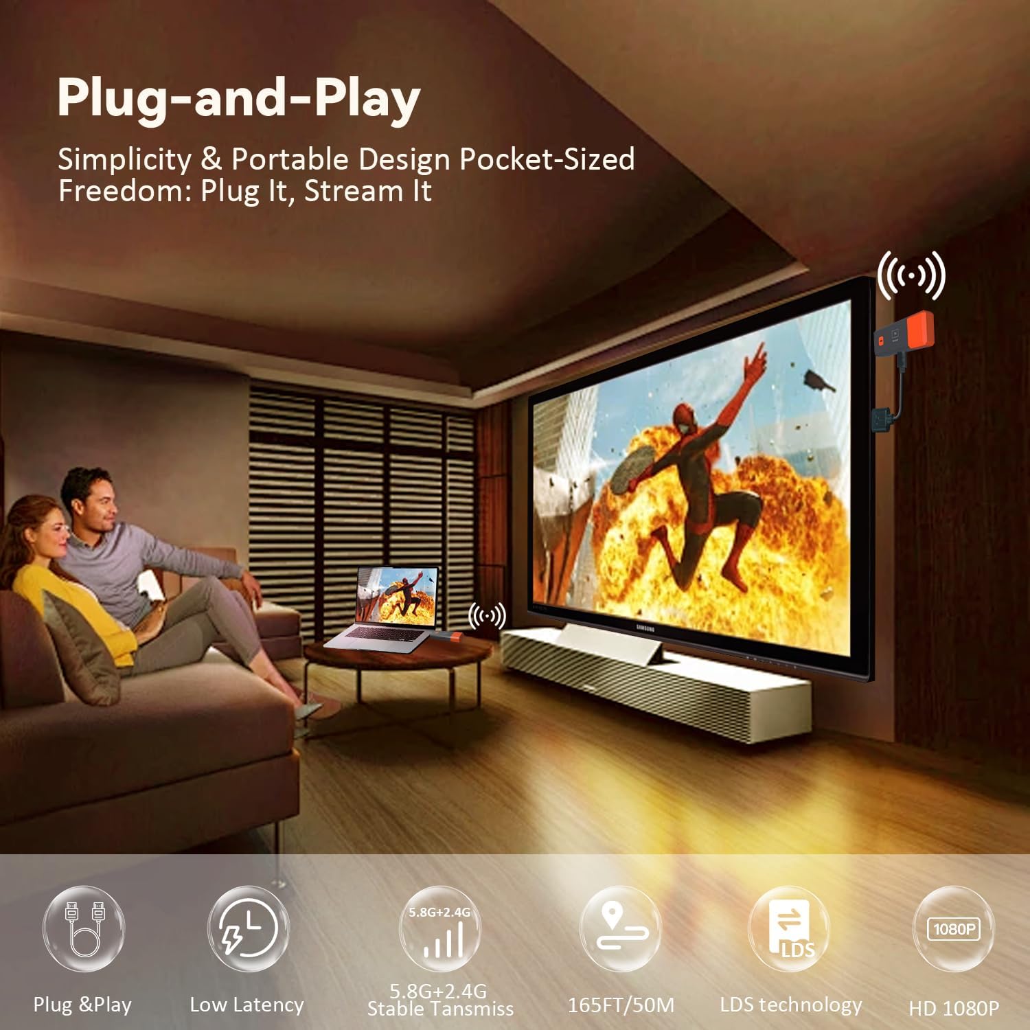 50M Wireless Transmission Vide - đánh giá và giá Hdmi Cable