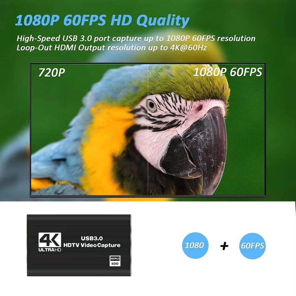 Roreta 4K USB 3.0 Video Captur - đánh giá và giá Hdmi Cable