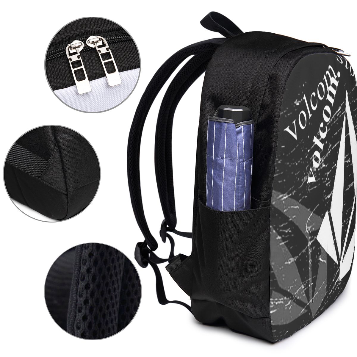 V-Volcom Logo Backpack Travel  - đánh giá và giá Laptop Bag
