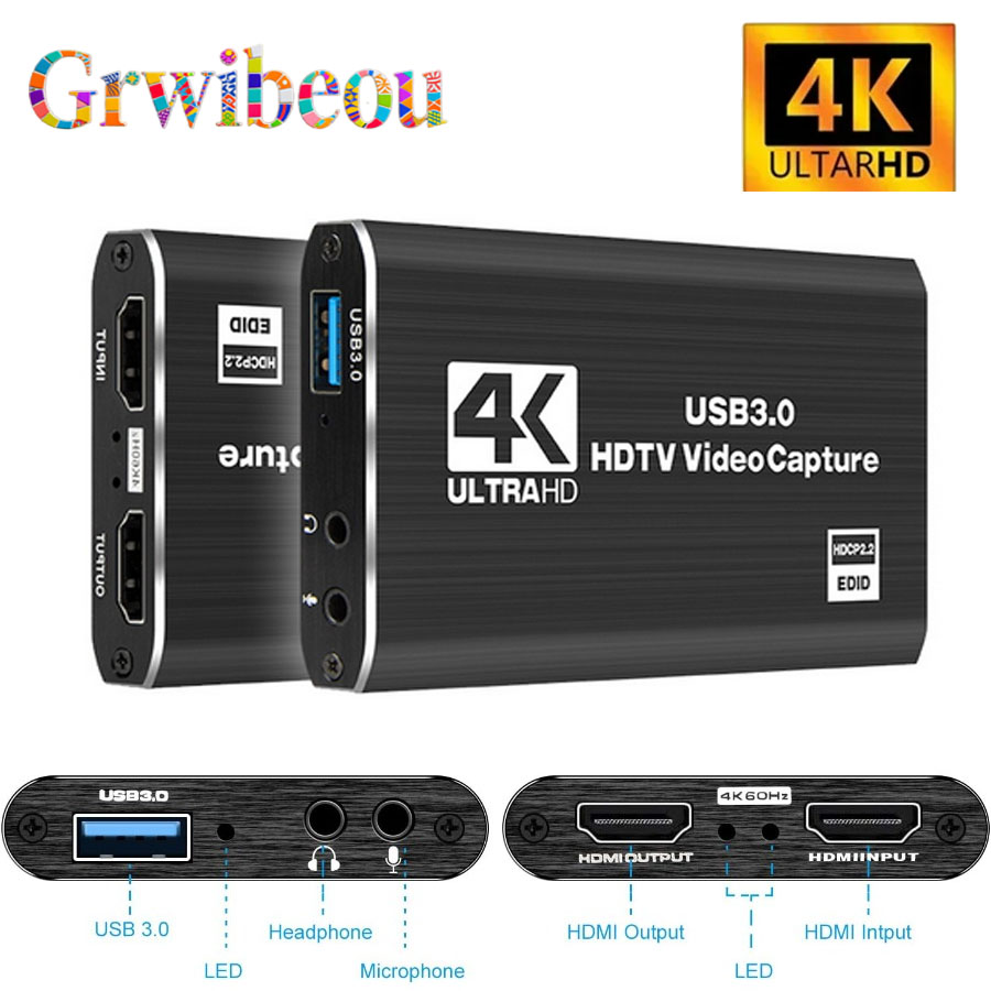 4K USB 3.0 Video Capture Card  - đánh giá và giá Hdmi Cable
