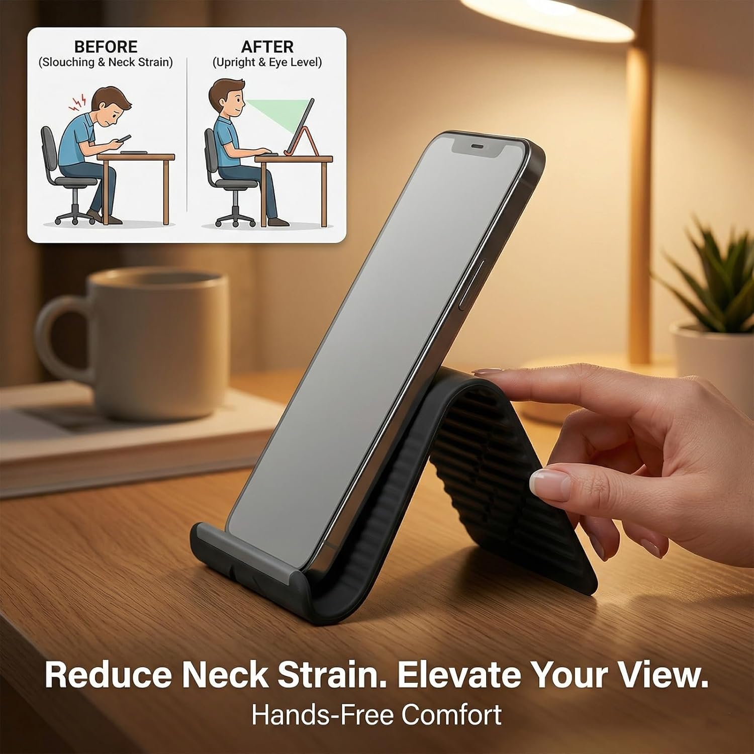 Flexible Foldable Silicone Pho - đánh giá và giá Laptop Stand