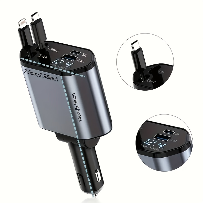 4 In 1 Fast Car Phone Charger, - đánh giá và giá Usb C Hub