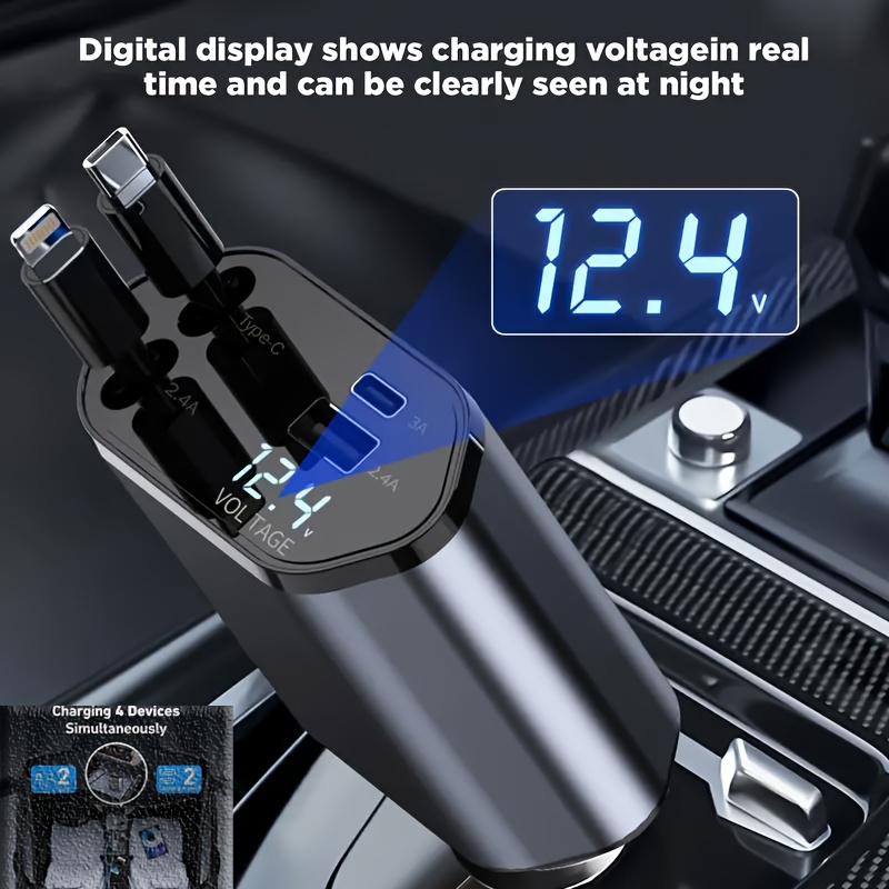 4 In 1 Fast Car Phone Charger, - đánh giá và giá Usb C Hub