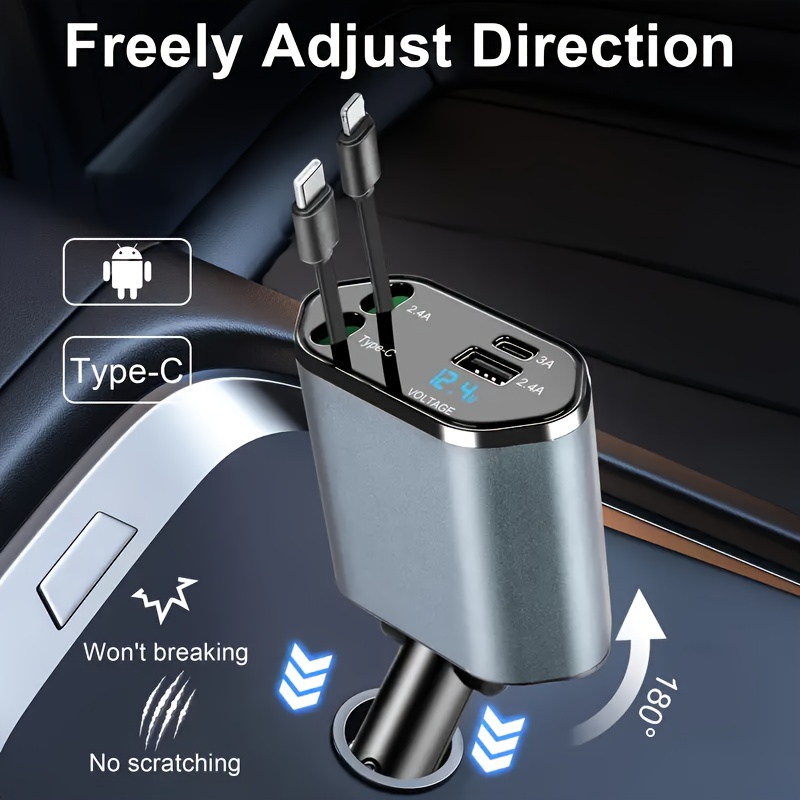 4 In 1 Fast Car Phone Charger, - đánh giá và giá Usb C Hub