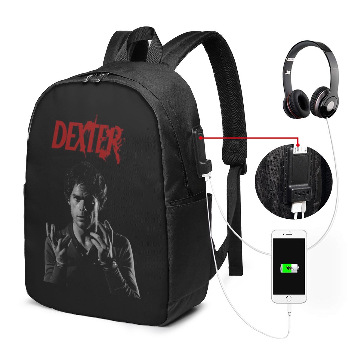 Movie Dexter Morgan Backpack T - đánh giá và giá Laptop Bag