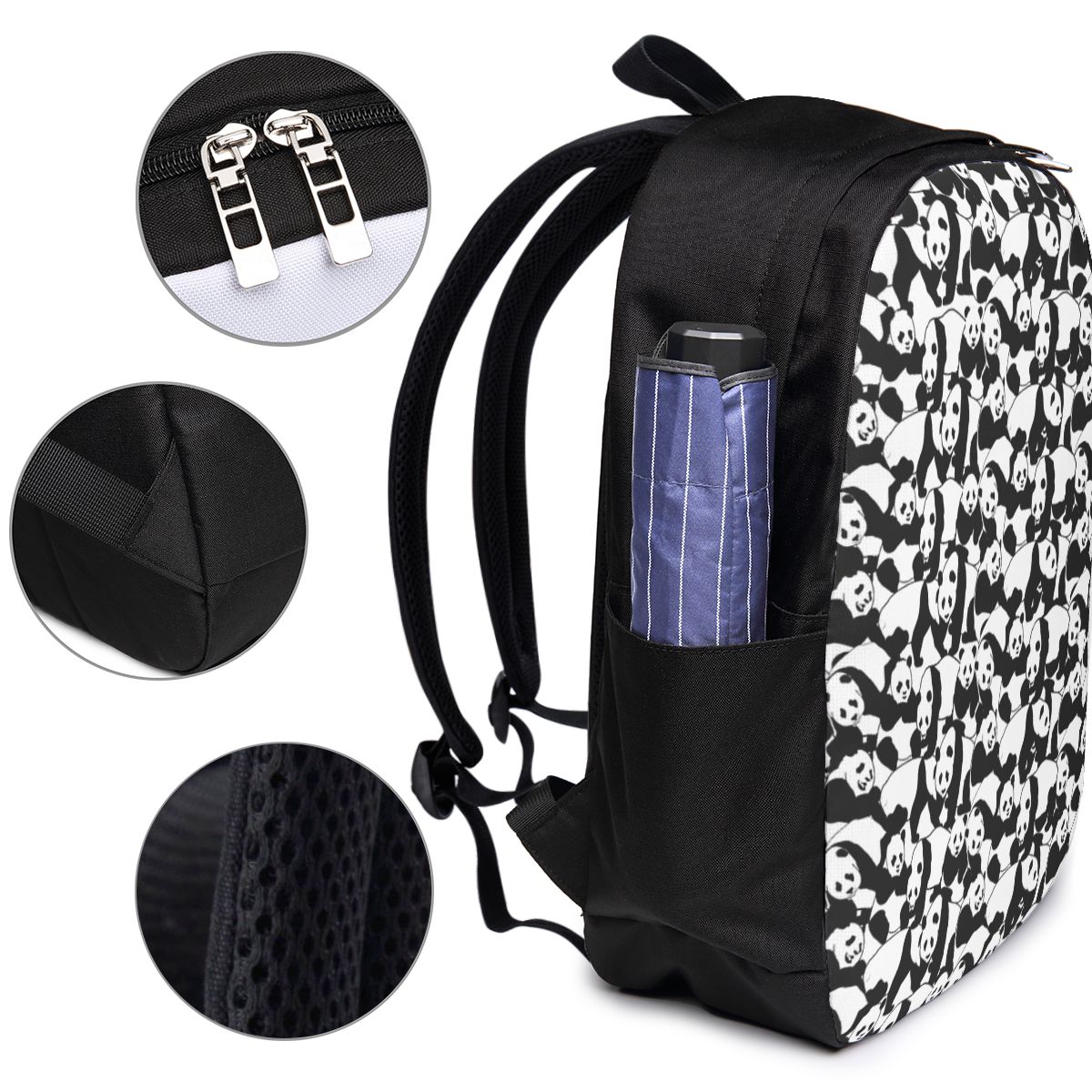 Panda Pattern Backpack Travel  - đánh giá và giá Laptop Bag