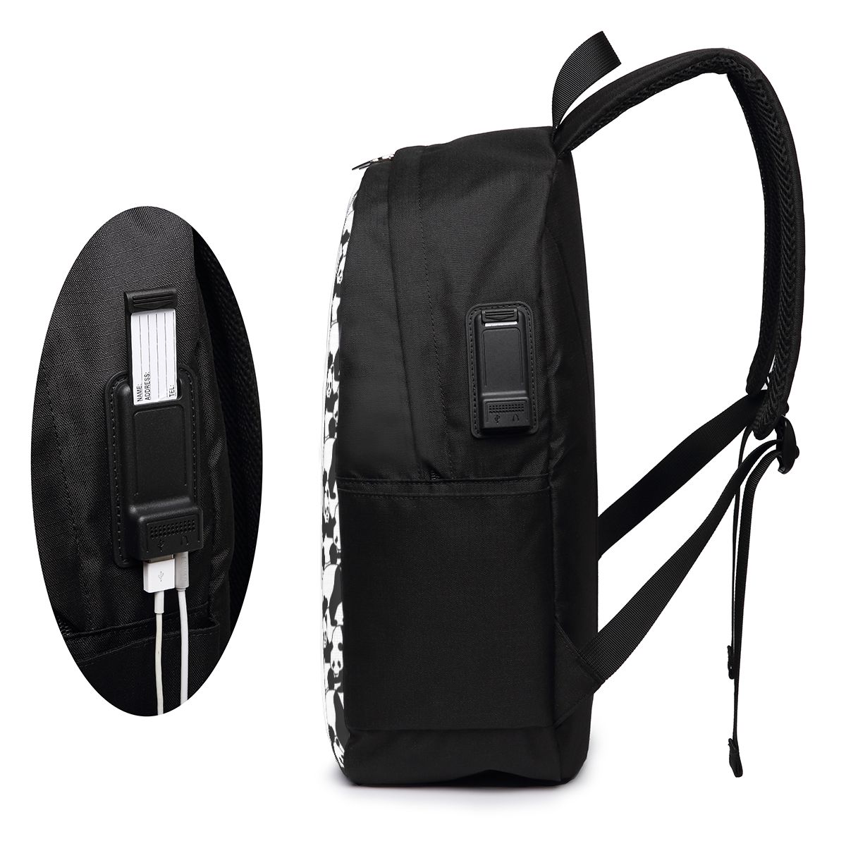 Panda Pattern Backpack Travel  - đánh giá và giá Laptop Bag